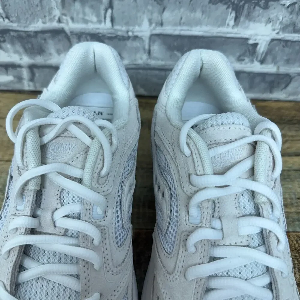 Saucony Grid Jazz 9 White Off White Sales Sample S70898-9 Mens Size 9 New
